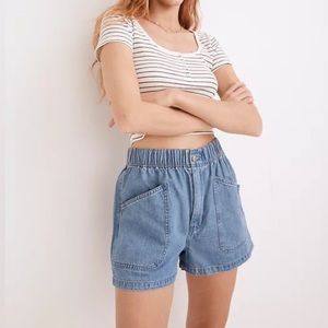 Madewell utility pull-on shorts in grandfield